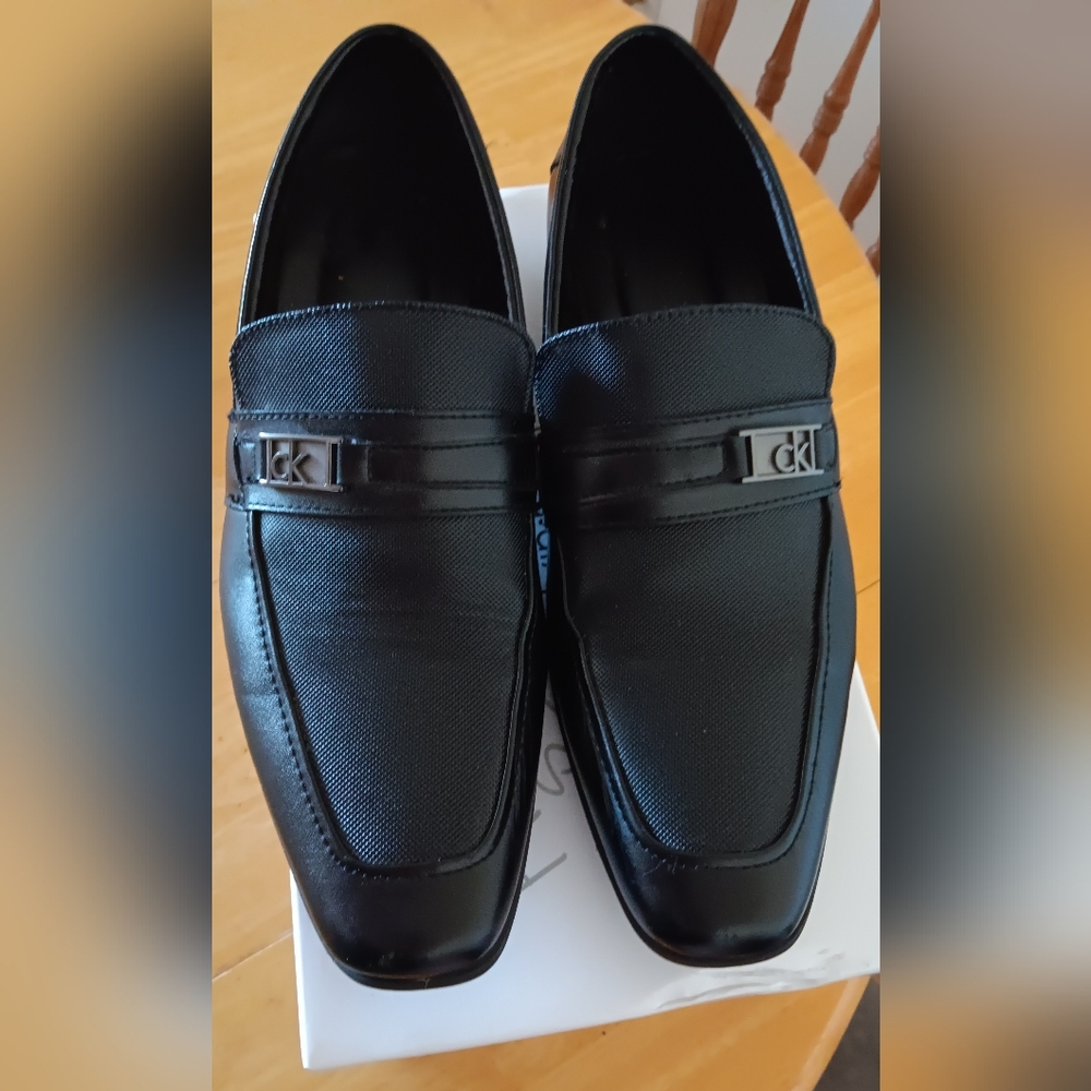 Calvin Klein Bartley Diamond Leather Loafers 9 M - Picture 12 of 12